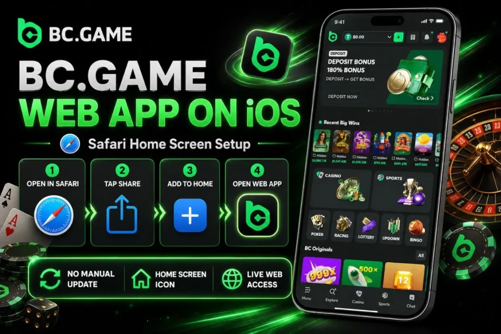 Setting Up the BC.Game Web App on iOS Devices