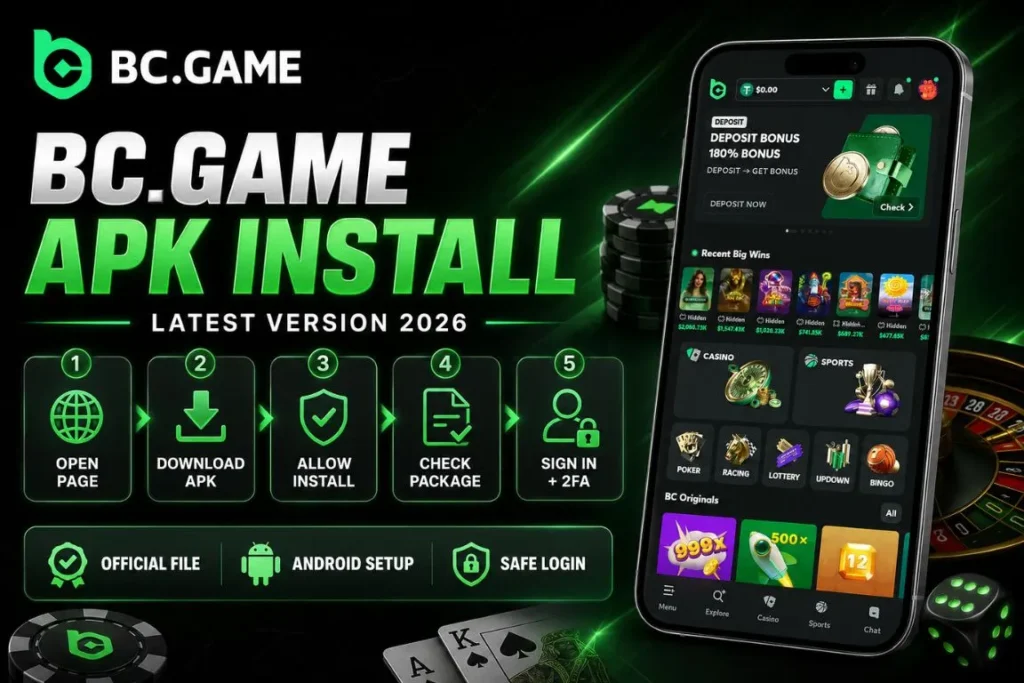 How to Download and Install BC.Game APK (Latest Version 2026)